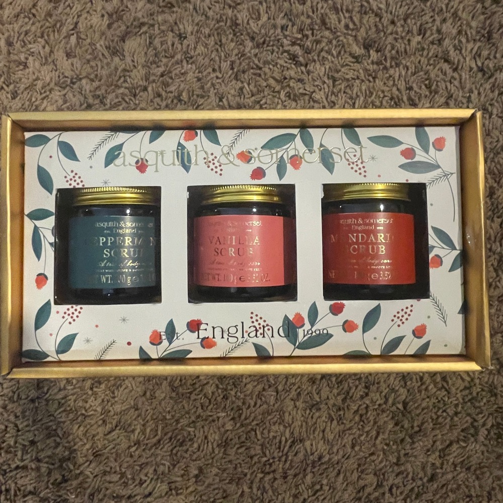 Asquith & Somerset Mini Body Scrub Collection New Unopened Vanilla Mandarin